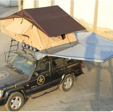Lều gắn nóc ô tô Longroadcamp cho 4-5 người với hai thang