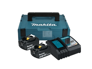 Bộ Pin sạc Makita MKP1RG182(BL1860B*2/ DC18RC) / 198116-4