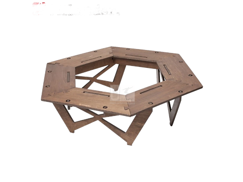 Bàn gấp Hilander  Plywood  Hexagon Table HCA0233(7000040)