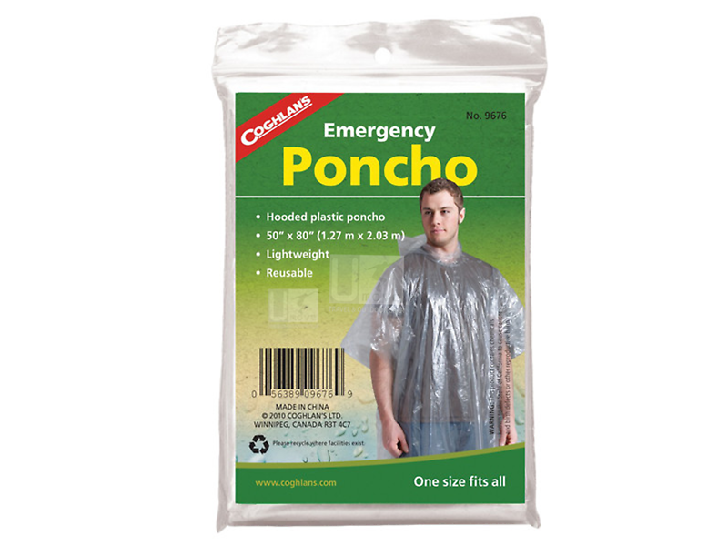 Áo mưa cứu sinh Emergency Poncho - Clear  - 9676 